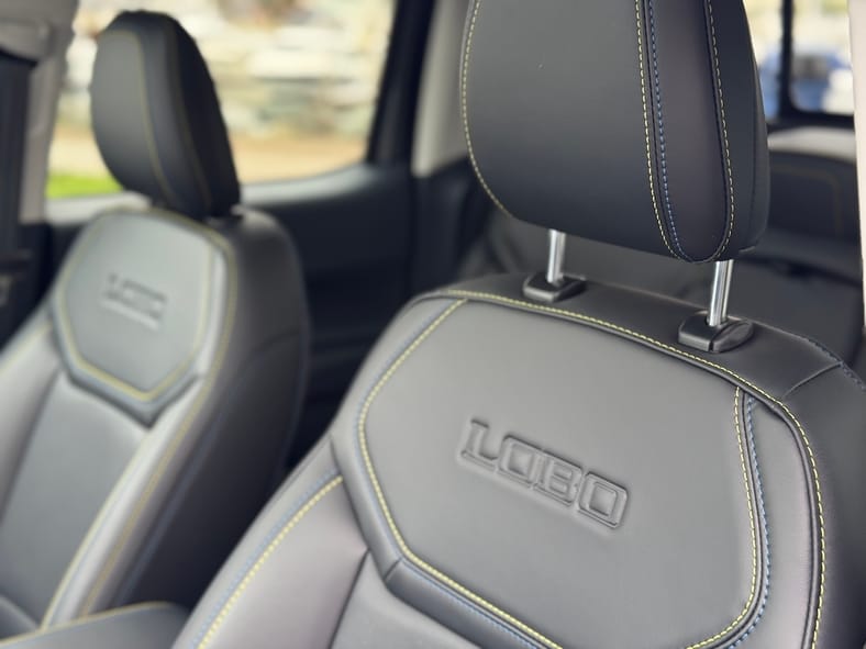 Which 2025 Ford Maverick is Best: Hybrid AWD or Lobo Street Truck? We Drove Them Both 10 Ford Maverick Lobo'S Embossed Seats