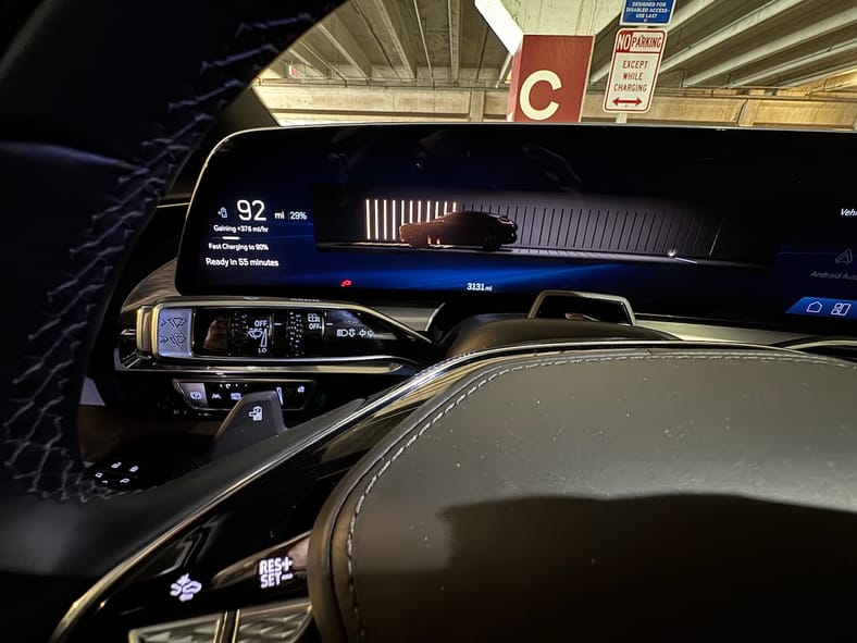 An Animated Graphic On The Driver'S Display Shows State Of Charge In The Cadillac Lyriq