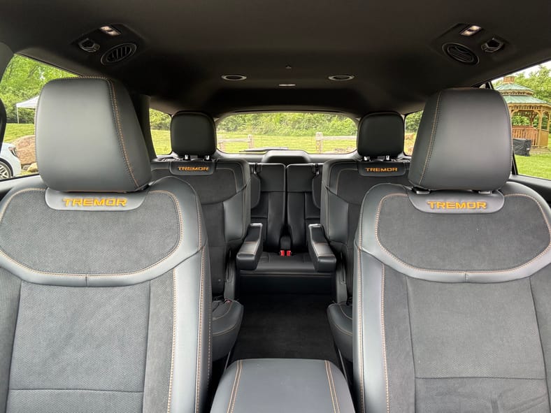 The Tremor-Themed Interior Of The 2026 Ford Explorer Tremor Edition