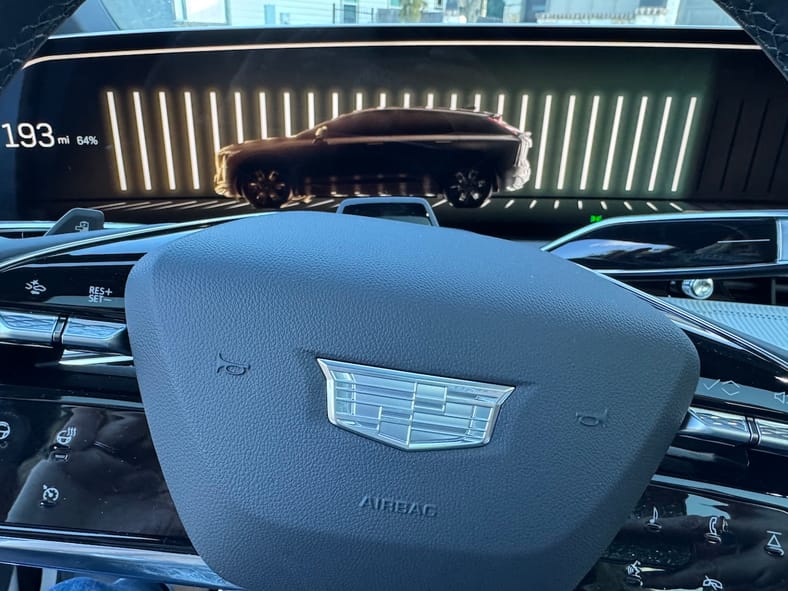 The Charging Graphic On The Driver Display In The Cadillac Optiq