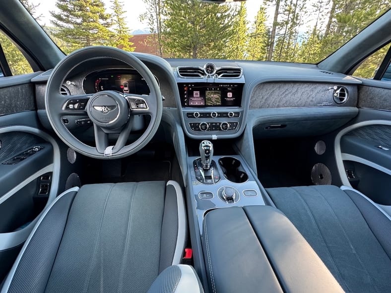 The Front Cabin In The Bentley Bentayga Speed