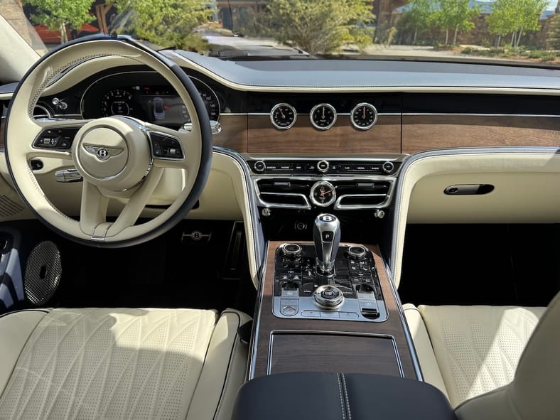 The Interior Of The Bentley Flying Spur Azure Edition