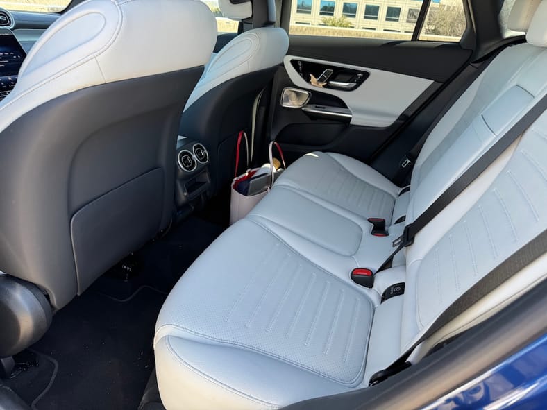 The Rear Seat In The Mercedes-Benz Glc 350E