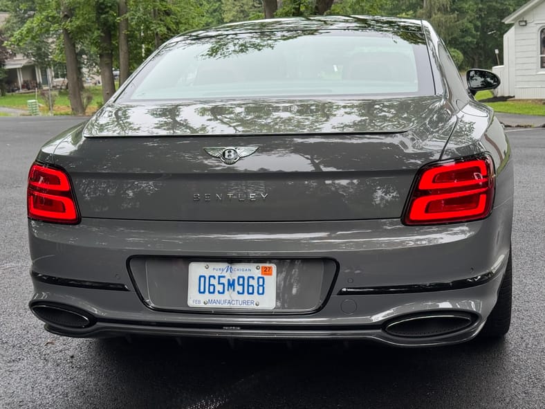 The Tail Lights Of The Bentley Flying Spur