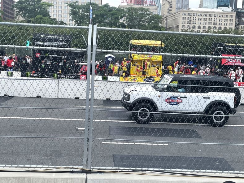 The Ford Bronco Pace Car At The Nascar Chicago Street Race