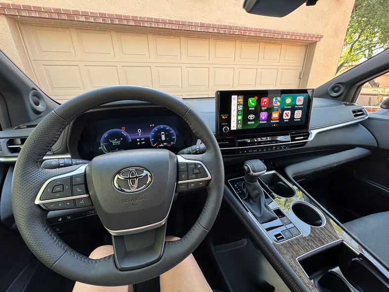The Driver'S Control Center Of The 2025 Toyota Sienna Platinum Hybrid