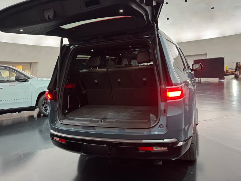 The Trunk Space Behind The Third Row Of The 2026 Jeep Grand Wagoneer