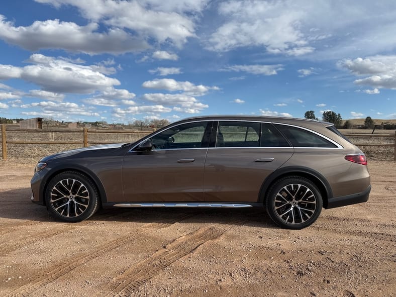 A Side View Of The Mercedes-Benz E450 All Terrain