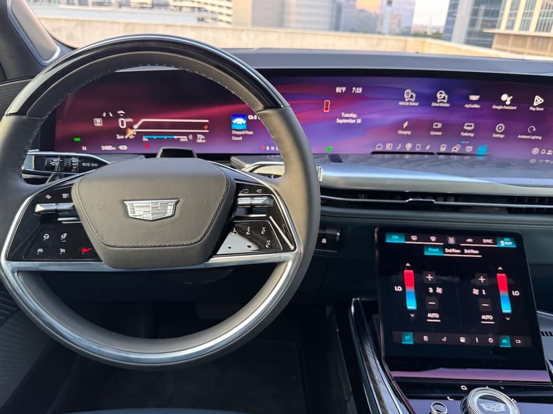 The View From The Driver'S Seat In The Cadillac Escalade Iq