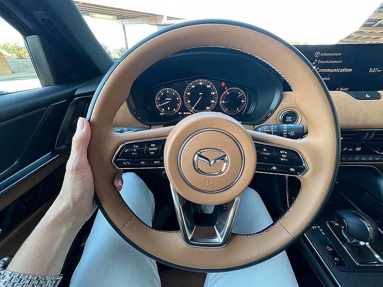 The Steering Wheel Feels Good In Your Hand In The Mazda Cx-70