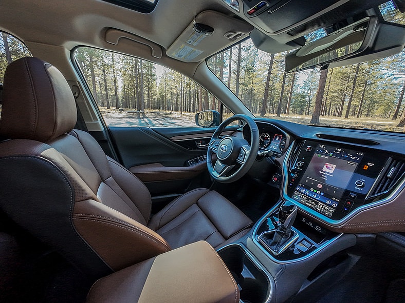 The Interior Of A 2024 Subaru Outback Touring Xt