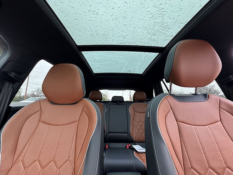 The Panoramic Sunroof And Second Row Of The New Vw Tiguan