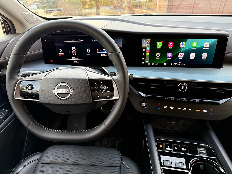 The 2025 Nissan Murano Has Been Redesigned For Effortless Style. Does It Drive That Way Too? 6 The Flat Bottom Steerin G Wheel In The 2025 Nissan Murano Has A Modern, Sporty Feel