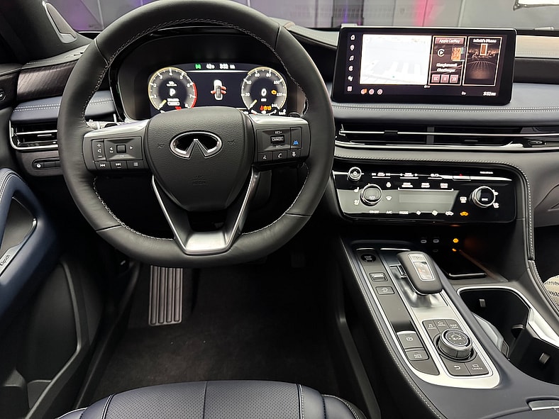 The View From The Driver'S Seat In The 2026 Infiniti Qx60 Sport