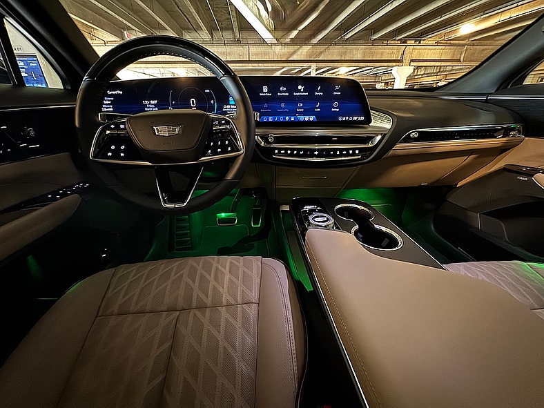 Ambient Lighting Can Be Customized In The Cadillac Lyriq