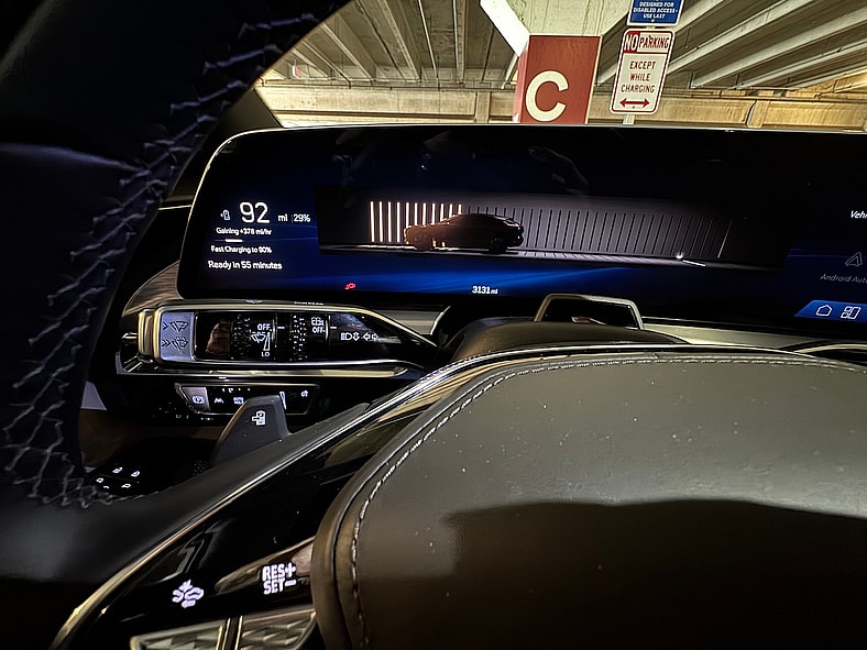 An Animated Graphic On The Driver'S Display Shows State Of Charge In The Cadillac Lyriq