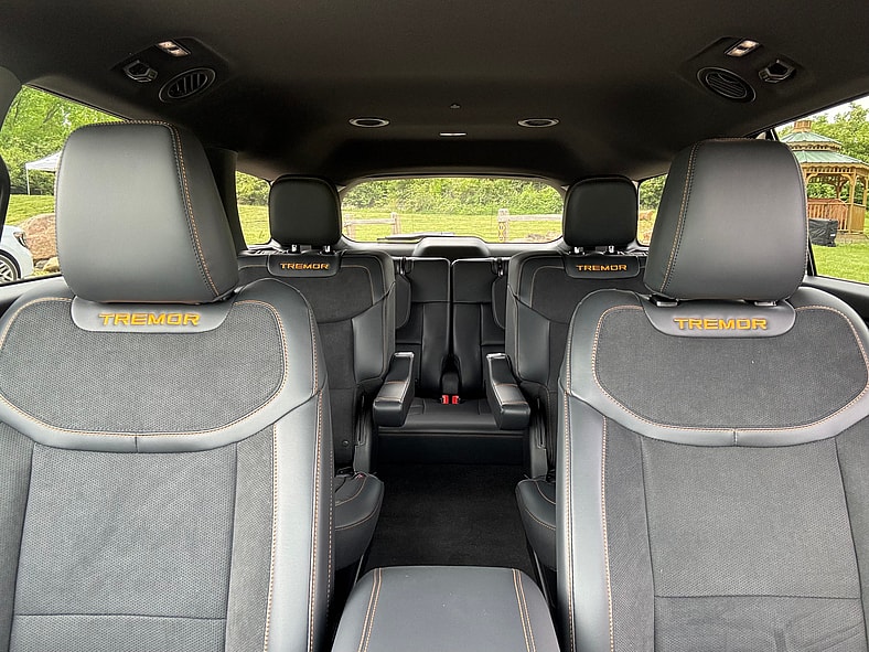 The Tremor-Themed Interior Of The 2026 Ford Explorer Tremor Edition