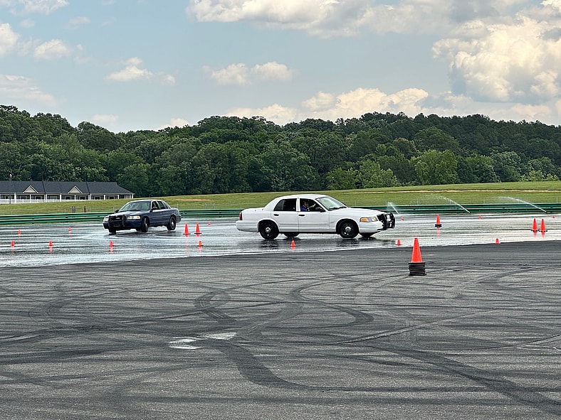 Learning To Pull Out Of A Skid On The Skid Pad At Vir
