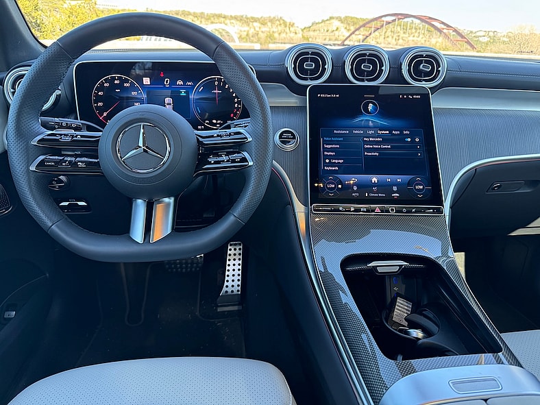 The Rear Seat In The Mercedes-Benz Glc 350E