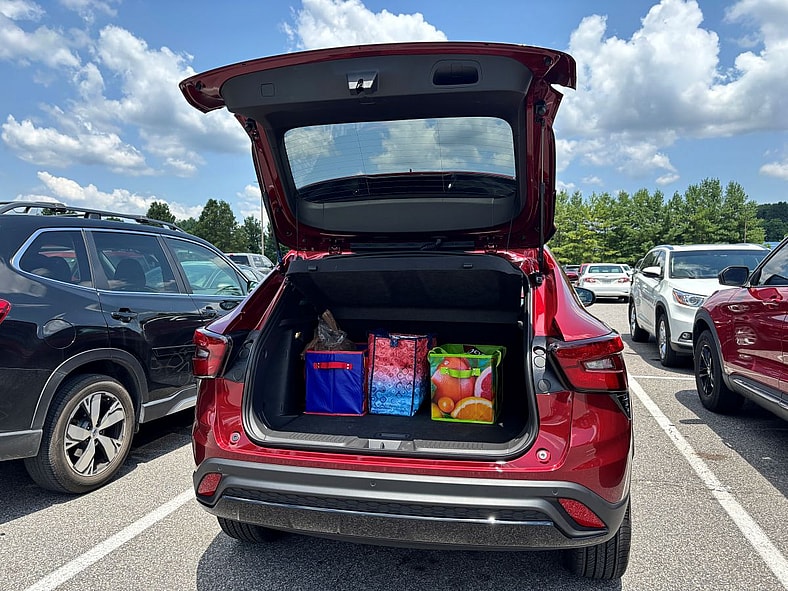 The Trunk Of The 2025 Chevrolet Trax Full Of Groceries