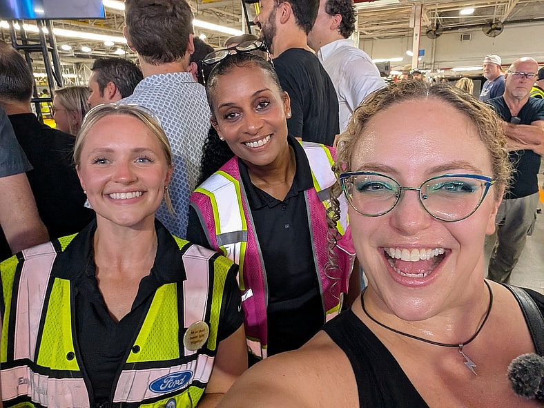Liv Leigh (Right) With Emma Venard And Telicia Williams At The Ford Evs Model T Moment