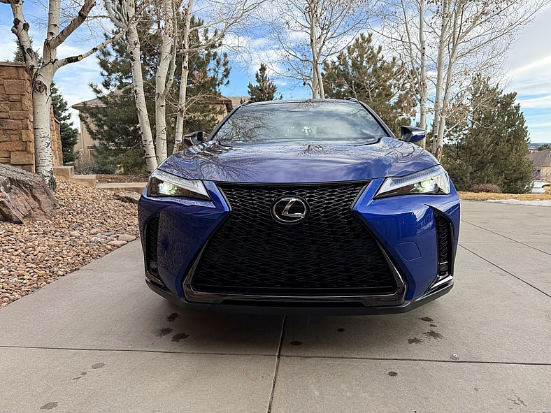 The 2025 Lexus UX 300h Is the Ultimate Compact Luxury Hybrid—Well, Almost 5 The Very Front End Of The 2025 Lexus Ux 300H F Sport Handling
