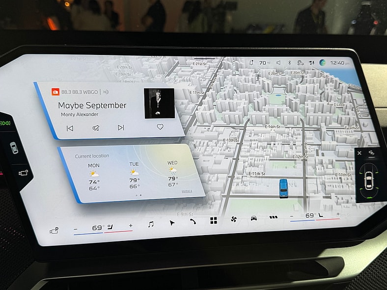 The New BMW X3 is All Electric and It Will Blow You Away: 2026 BMW iX3 First Look 5 The Multimedia Screen In The Bmw Ix3