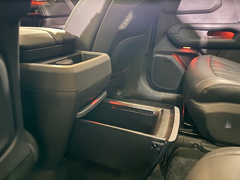 A Pull-Out Drawer In The Rear Seat Of The 2027 Kia Telluride