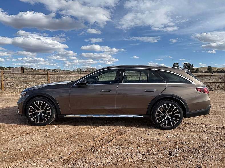 A Side View Of The Mercedes-Benz E450 All Terrain