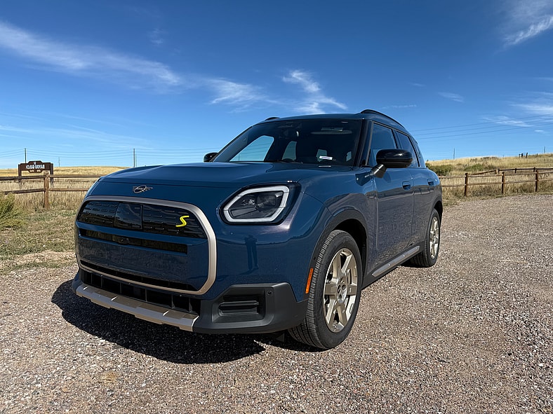 The 2025 Mini Countryman SE All4: Mini’s Whimsy Remains Intact, Even in its All-Wheel Drive EV 3 The Front End Of The 2025 Mini Countryman Se All4 Ev
