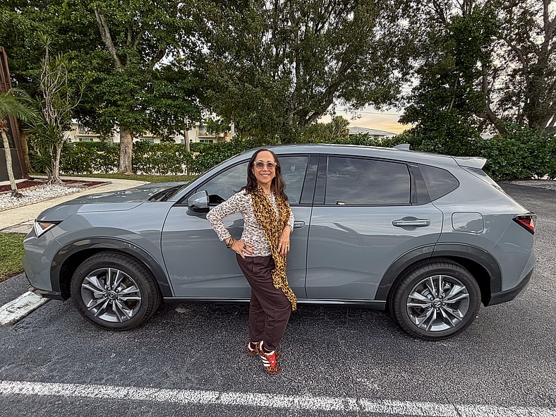 These Hidden Gem SUVs Cost Less and Deliver More: The Best SUV for the Money 9 My Mom Standing Next To Her New Acura Adx, Which She Was Inspired To Buy Because Of Our Reviews