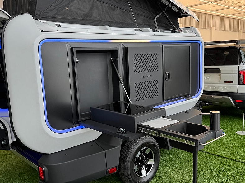 Easy to Pack, Easy to Tow, Easy On the Eyes: Honda Base Station Just Made Camping Cooler 7 Accessories Such As A Kitchen Can Be Attached To The Honda Base Station