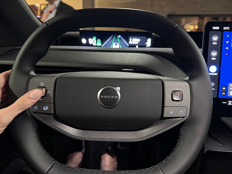 The Volvo EX60 Rethinks Everything You Thought About EVs 10 The Modern Steering Wheel In The Volvo Ex60