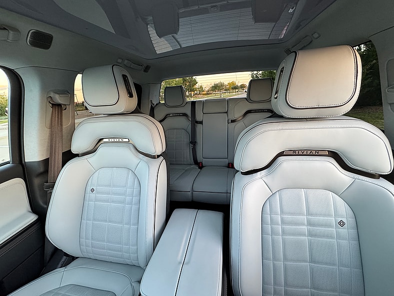 The Gorgeous Front And Rear Seats Of The Rivian R1T