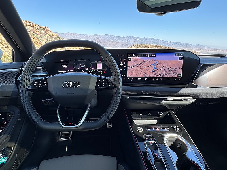 The View From The Driver'S Seat In The Audi A6