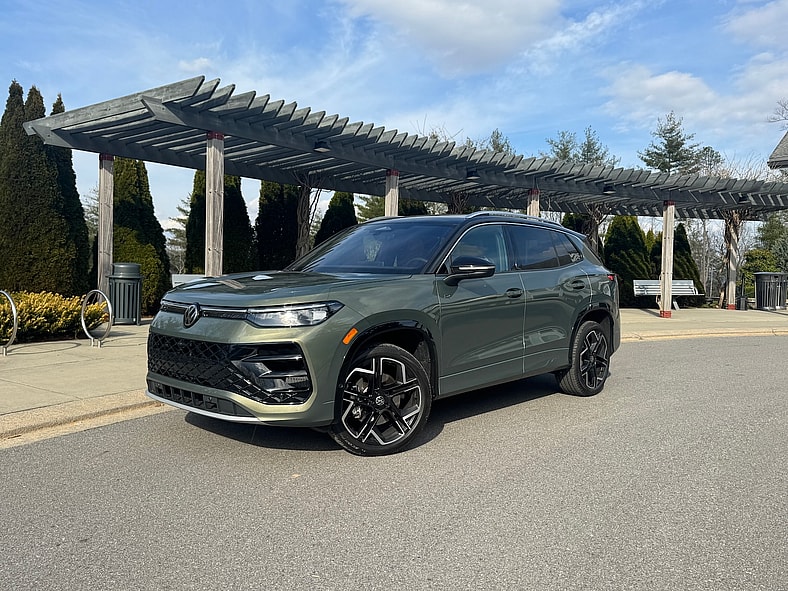 The 2026 VW Tiguan SEL R-Line Turbo Will Make You (And Your Family) Feel Like Celebrities 3 The 2026 Volkswagen Tiguan On Pavement