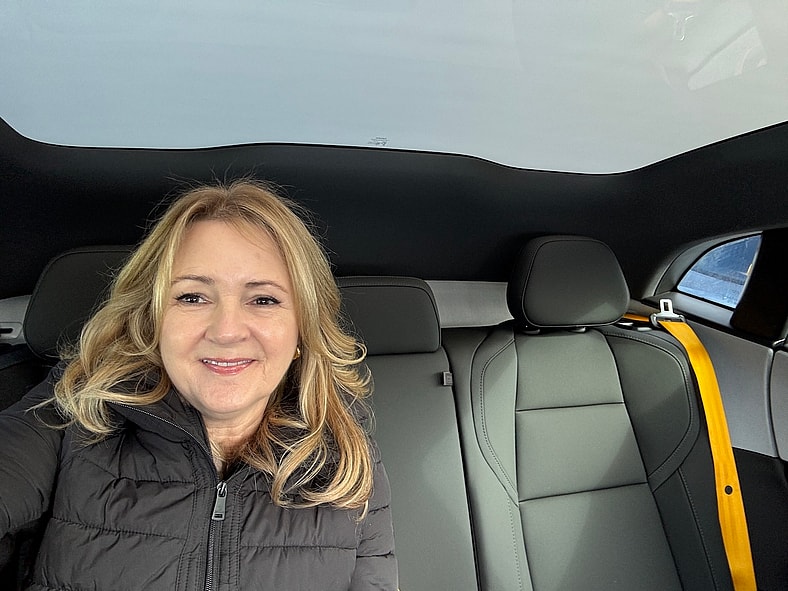 The Rear Seat Of The Polestar 4