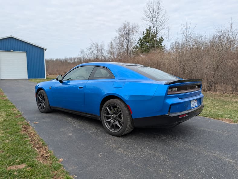 The Rear Quarter End Of The 2026 Dodge Charger Sixpack Scat Pack