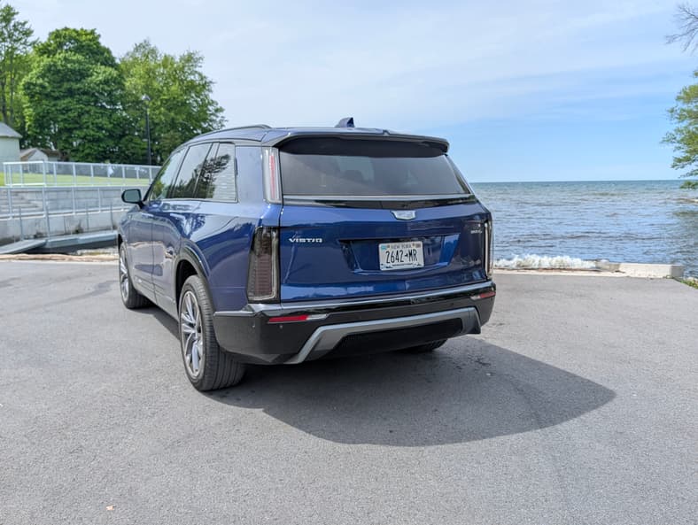 I Loved the 2026 Cadillac Vistiq 3 Row Electric SUV So Much I Considered Buying It 3 The Rear End Of The 2026 Cadillac Vistiq