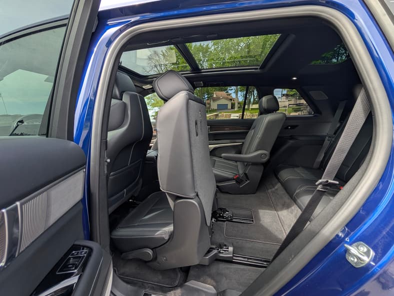 I Loved the 2026 Cadillac Vistiq 3 Row Electric SUV So Much I Considered Buying It 6 The Second And Third Row Of A 2026 Cadillac Vistiq