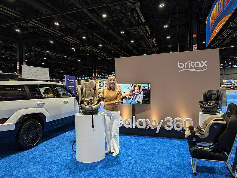 The Britax Galaxy360: A Rotating Car Seat That Actually Makes Kid-Hauling Easier 3 Britax Engineer, Angela, Discussing The New Galaxy360 Car Seat