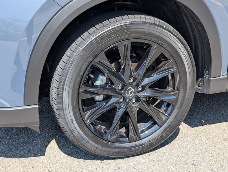 The Glossy, Black Wheels That Come As Part Of The Carbon Edition Of The Mazda Cx-5
