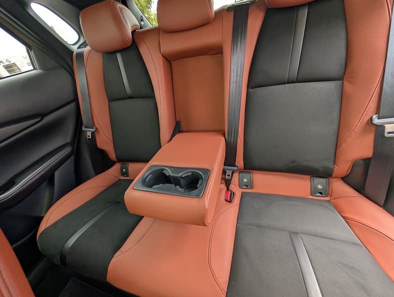 The Rear Seat In The 2025 Mazda Cx-30 Carbon Turbo 