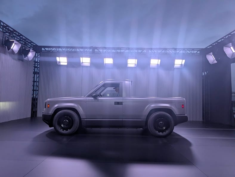 Slate Auto Introduced an Affordable, Customizable Electric Pickup Truck So Cool, I Ordered One 3 The Slate Auto Base Truck On Stage