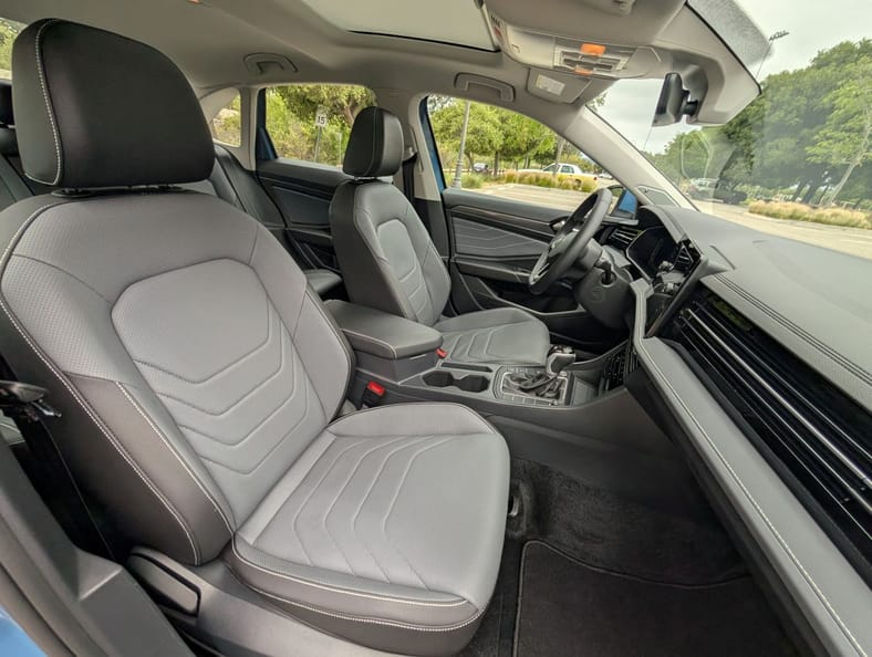 The Front Seats Of The 2025 Vw Jetta