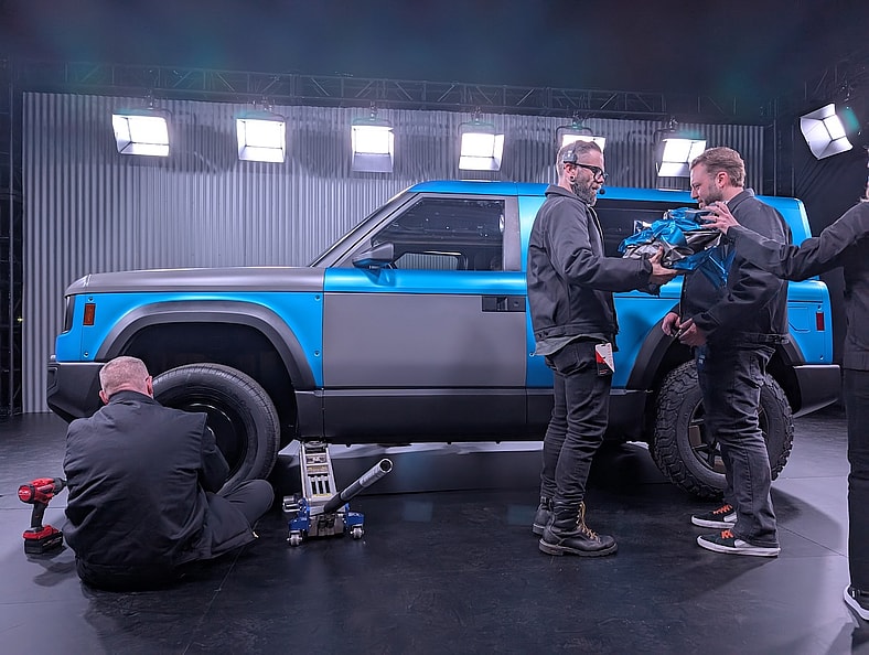 The Slate Auto Pickup Truck Being Transformed Into An Suv