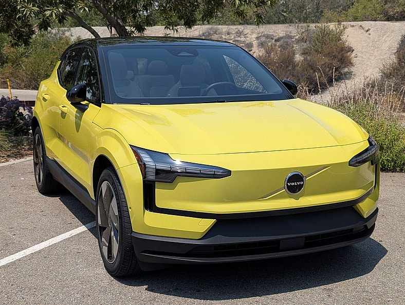 The Front End Of The 2025 Volvo Ex30