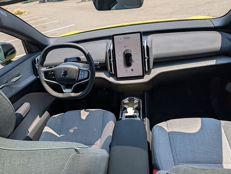 The Interior Of The 2025 Volvo Ex30