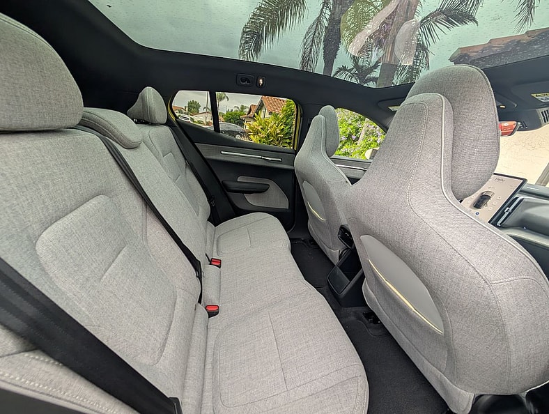 The Rear Seats Of The 2025 Volvo Ex30