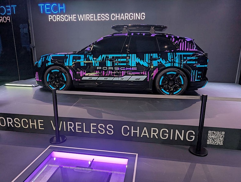 The Porsche Cayenne Posed For The Wireless Charger Display